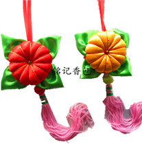 14 9 Qingyang fragrant bag handmade gold melon pendant embroidery pure handmade fragrant bag pendant red gold melon folk work