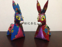 RMB19  pure hand wool donkey embroidery embroidered mullet solid wool donkey black hair donkey Qingyang fragrant bag folk crafts