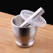 Mortar and pestle masher black pepper grinder stainless steel small kitchen machine manual manual household grinder