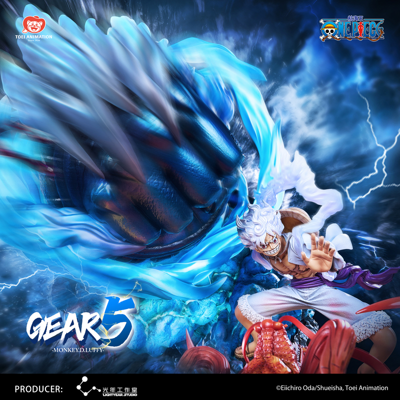 【Limited Order Display】One Piece Fifth Gear Nika Luffy Collectible Statue 【Gear 5】