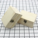 Деревянная деревянная коробка из натурального дерева, коробка для хранения, подарочная коробка, коробочка для хранения, индивидуальный прямоугольный маленький чай, подарок на день рождения