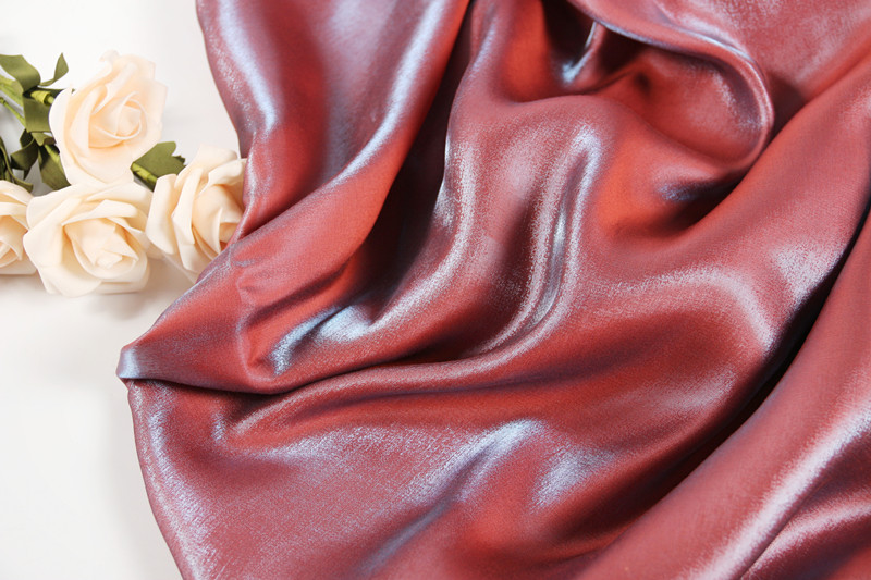 Silky cao rủ long lanh satin gradient màu xanh lụa áo choàng váy cưới thiết kế vải dày - Vải vải tự làm vải cotton thun