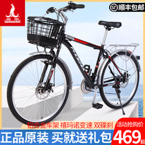 Phoenix brand bicycle men and women aluminum alloy Shimano 21 variable speed disc brake road trip lightweight mountain racing