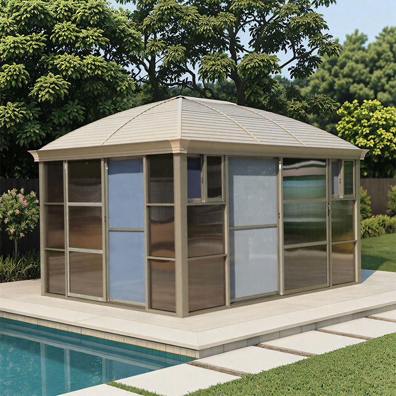 Outdoor Pavilion, Aluminum Alloy Sunroom, Outdoor Courtyard Garden, B&B Sunshade, Terrace, Villa Leisure Pavilion