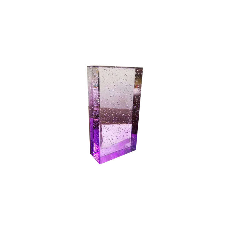 Purple Crystal Brick Bubble Glass Brick Asymptotic Art Decor Screen Background Wall Brick