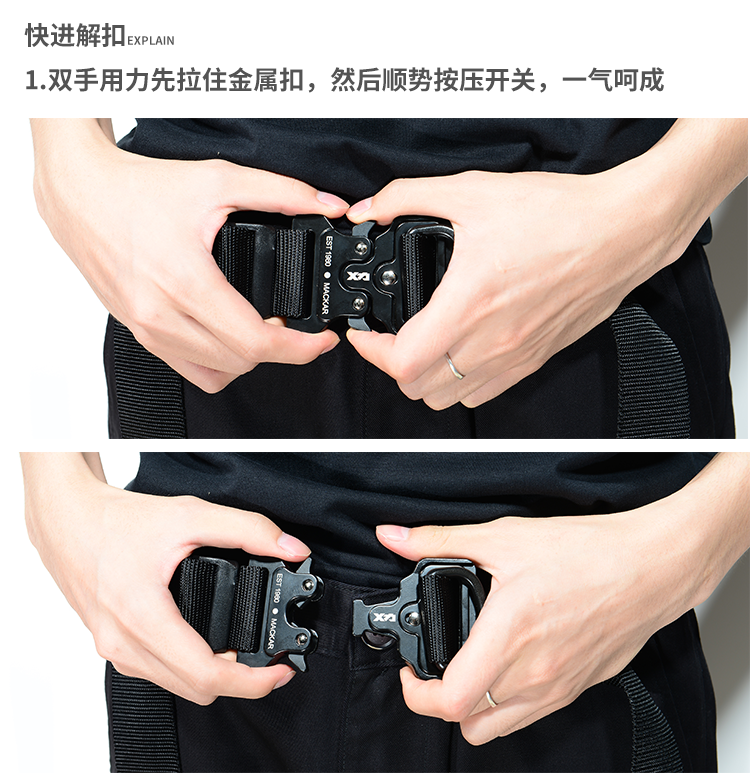 MACKAR Thủy Triều Ban Đầu thương hiệu Cobra Máy Ninja Đa Chức Năng Ngoài Trời Nhanh Tactical Buckle Belt Nam Triều đồ nịt bụng
