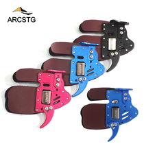 Finger Dikote archery bow and arrow protector cowhide finger-back bow guard finger-chin guard double-layer finger