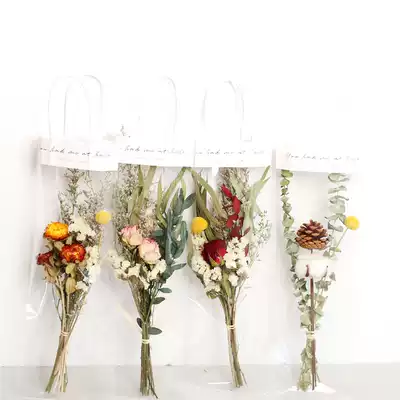 Teacher's Day eucalyptus Forget Me Not rose ins to send girlfriend Tanabata birthday gift photo sunflower dry bouquet