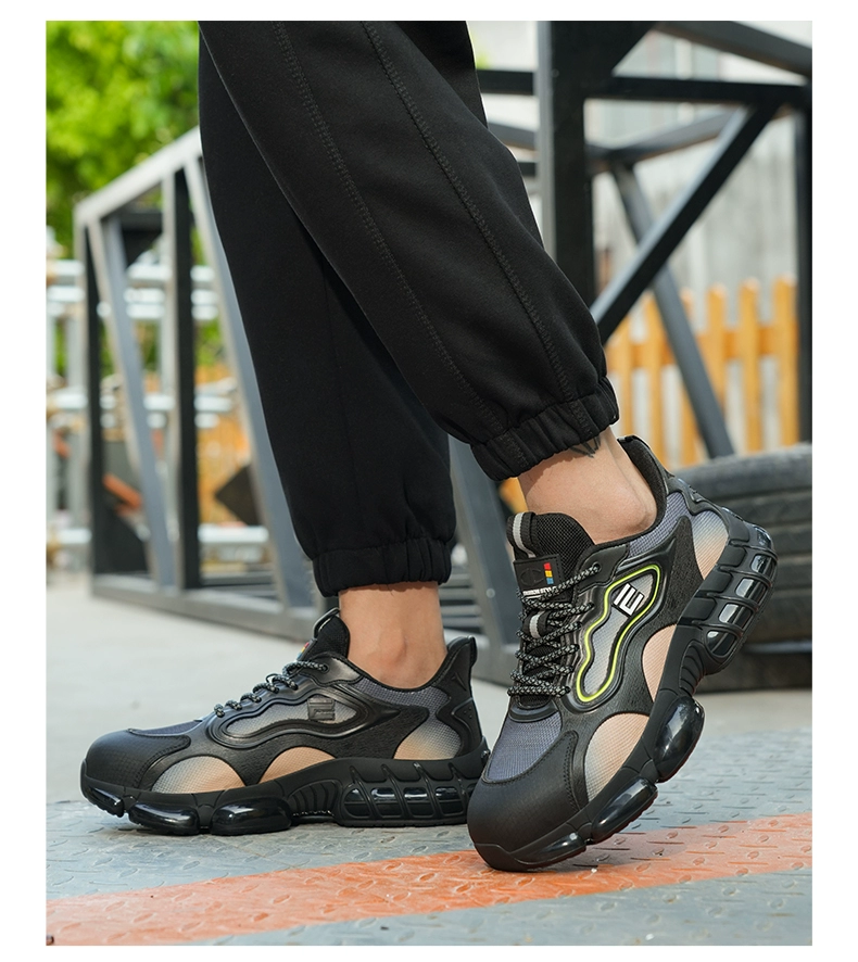 Labor protection shoes for men with steel toe caps, anti-smash, anti-stab, safe and wear-resistant for construction site, lightweight, soft-soled, breathable, anti-odor, women's four-season autumn and winter