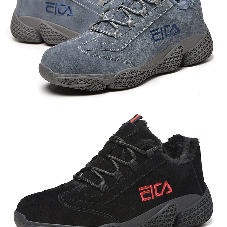 Cotton shoes, labor protection shoes for men, winter anti-smash, anti-stab steel toe, anti-odor, soft-soled welders, velvet, anti-cold and warm for women