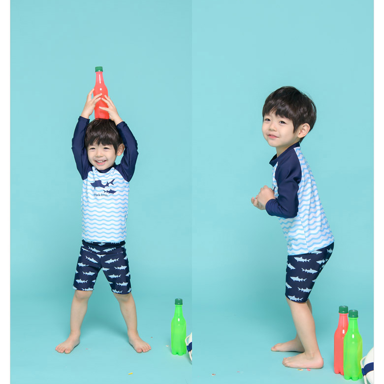 Đồ bơi cho trẻ em Boy Boy Đồ bơi học sinh Chia kem chống nắng Big Boy XL Fat Baby Bơi Suit - Bộ đồ bơi của Kid bộ đồ bơi trẻ em