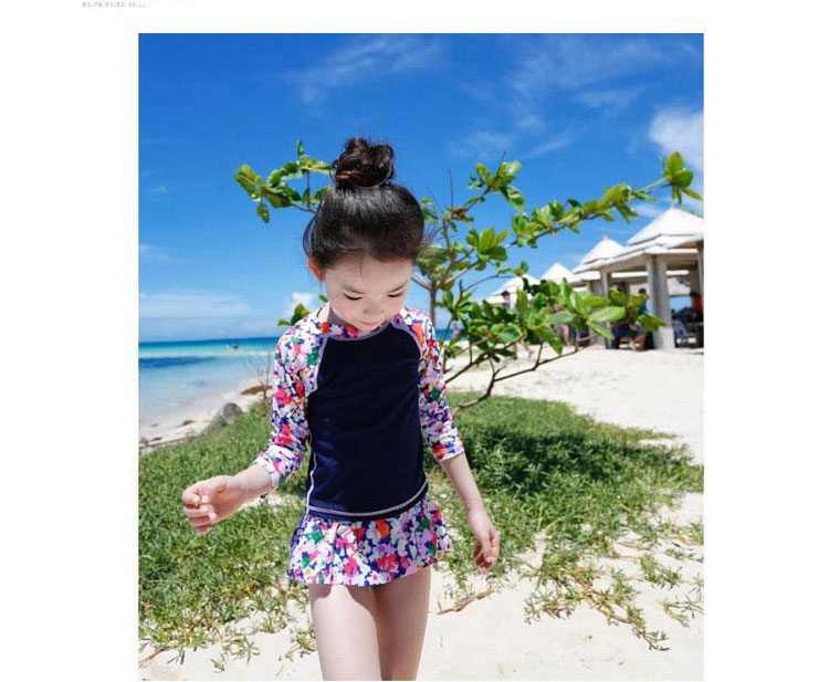 Áo Tắm trẻ em Little Girl Big Boy Chia Váy Dài Tay Áo Kem Chống Nắng Dễ Thương Công Chúa Sinh Viên Cô Gái Bé Đồ Bơi bộ đồ bơi cho bé trai