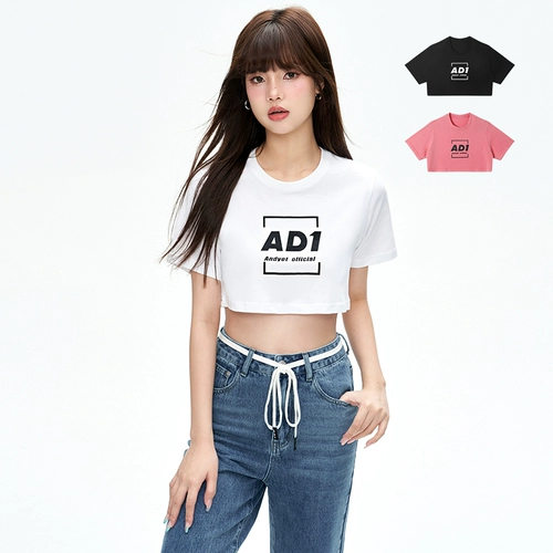 Andyet Ad1/22ss Оригинальная пряная девушка талия короткая -Shorte T -Fish Summer Found