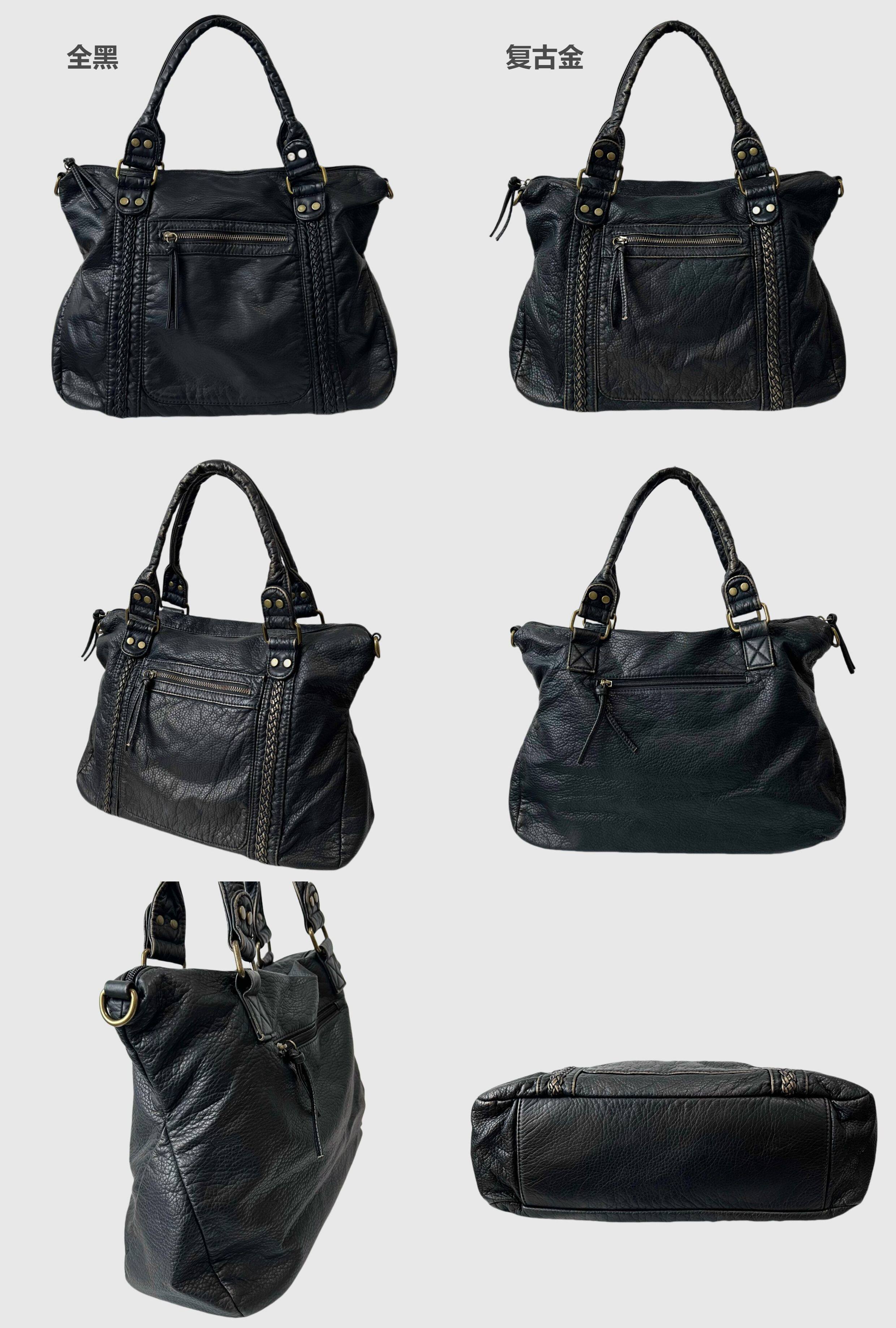 BINGBONG Distressed Vintage Motorcycle Crossbody Bag