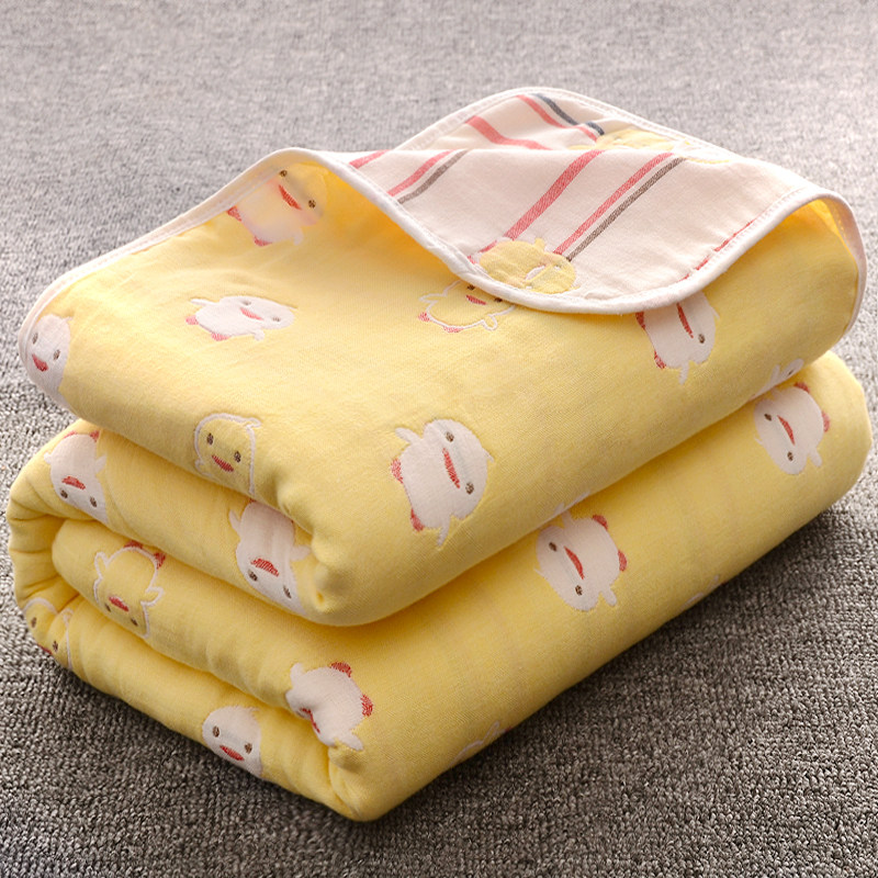 Newborn baby bath towel cotton gauze household super soft absorbent newborn children baby four seasons towel quilt