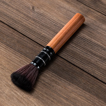 Authentic log pot pen tea tray brush does not lose hair tea brush sweep tea pen pot brush large number pen solid wood