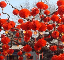  New Years day Spring Festival New Year goods decoration New Year goods purchase party arrangement size and size oil paper lanterns pair thickened waterproof