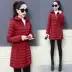 Áo khoác cotton nữ 2019 mới cộng với phân bón XL chất béo chị em eo thon xuống váy cotton độn - Bông áo phao parka nữ Bông