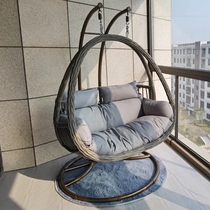 Bold Double Suspended Rattan Chair Swing Balcony Hanging Chair Indoor Lazy User Outdoor Courtyard Internet Casual Cradle