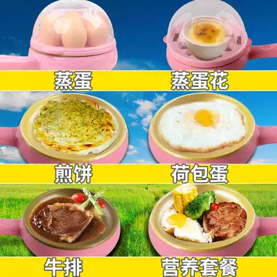 Mini egg steamer omelette small pot Baby soup Automatic household dormitory low power 3 pieces pan breakfast