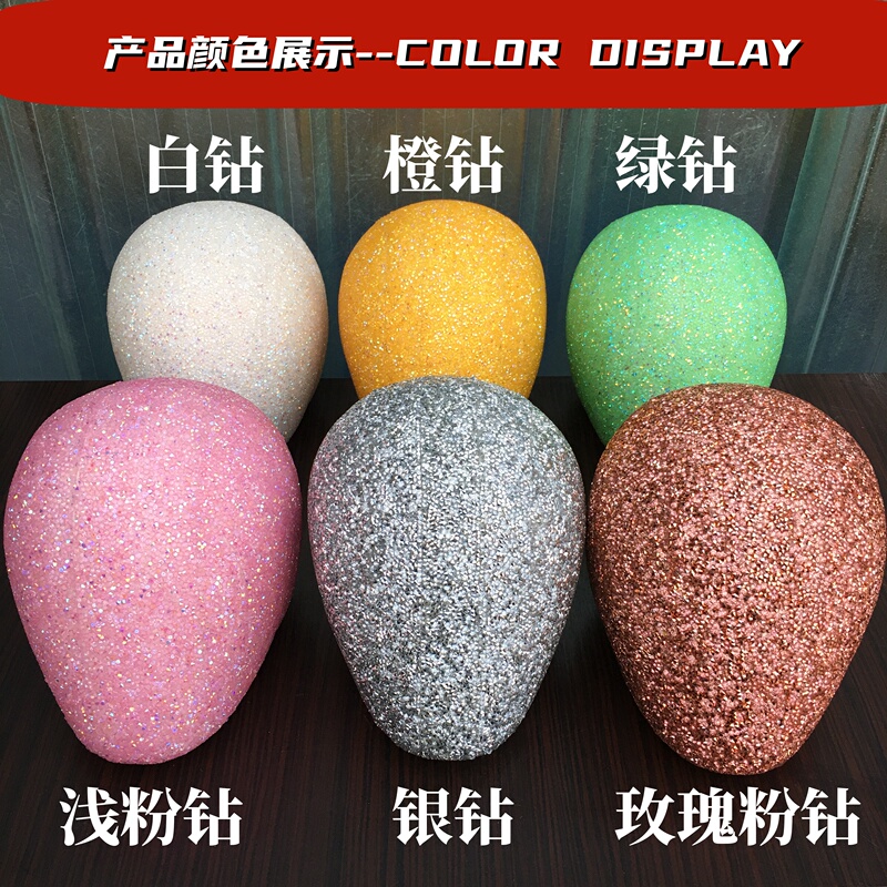New Wig Hairpiece Stand with Fabric Cover and Rhinestones, Can Be Used as a Needle Holder, Head Support, and Display Stand for Window Display