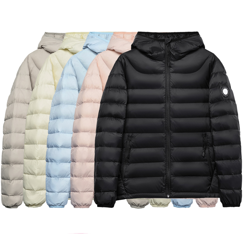 Off-Season down Jacket from Jiaxing Pinghu, New National Standard 90 White Duck Down, Unisex Autumn and Winter Short Lightweight Hooded Coat