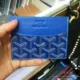 Ngôi sao với cùng một đoạn Goya goyard thẻ gói thẻ chủ thẻ thiết lập ví tiền thực tế unisex nhiều màu