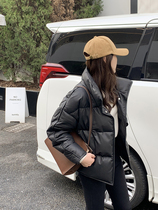 K Sister (office genuine leather down clothes) 90 white duck suede 100 sheep leather straight cylinder down jacket woman