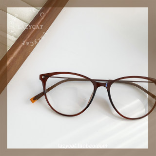 8g butterfly cat eye caramel brown glasses frame for women