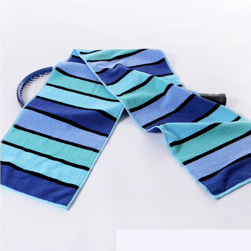 Sports towel pure cotton extended one meter five towels Running gym 1 5 hip-hop tennis hanging neck sweat towel 1 2 meters