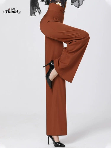 Danbao Luo High -танцевальные брюки Love Dance Girl Bants Drill Новая весна и осенняя бренда национальные стандартные танцевальные брюки латинские тренировочные брюки