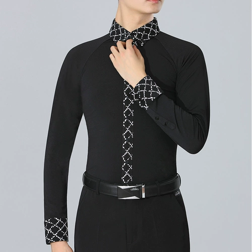 丹宝罗 Мужской лонгслив, костюм для танцевального шоу, 2024 года