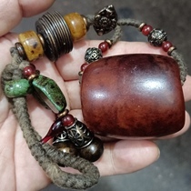 Antique collection old dense wax beads collected in the countryside exquisite material beautiful shape intact appearance real shot