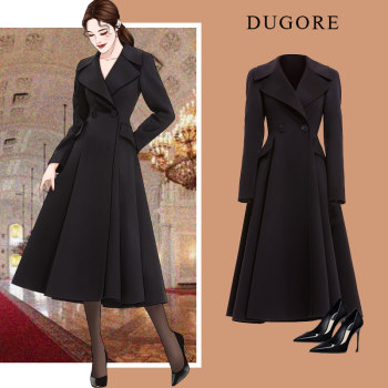 Versatile and high-end hepburn style coat