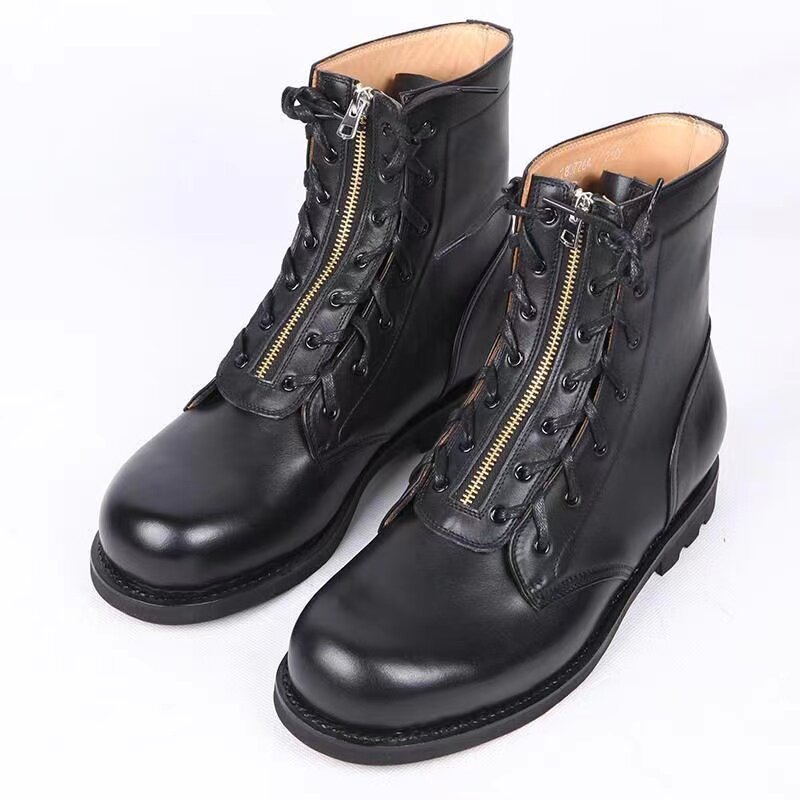 78 summer flight boots top layer cowhide lace-up non-slip wear-resistant tactical boots desert boots outdoor mountaineering high top