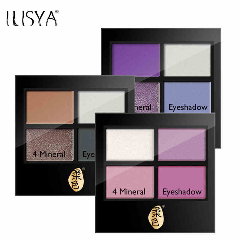 ILISYA 柔色璀璨炫彩钻石4色眼影轻薄自然四系眼彩盒眼部彩妆正品