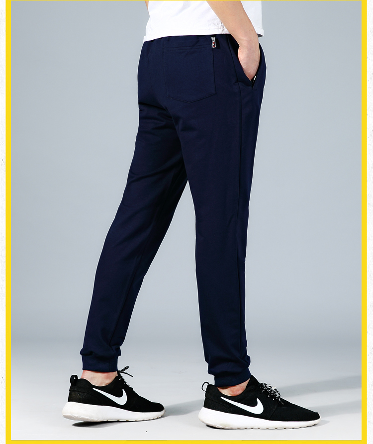 Mùa thu và mùa đông Quần Wei nam chân thẳng quần giản dị kín miệng quần quần cotton thể thao nam quần cộng với nhung dày quần lót nam thun lạnh