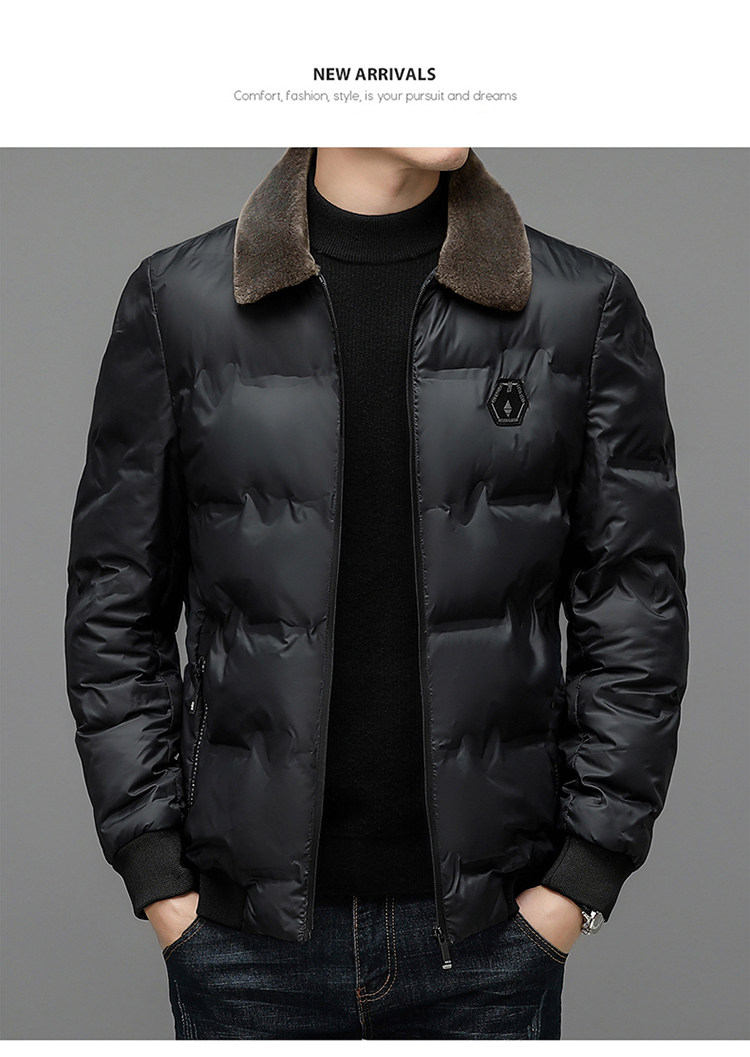 Мужской утепленный демисезонный пуховик, для мужчины среднего возраста        