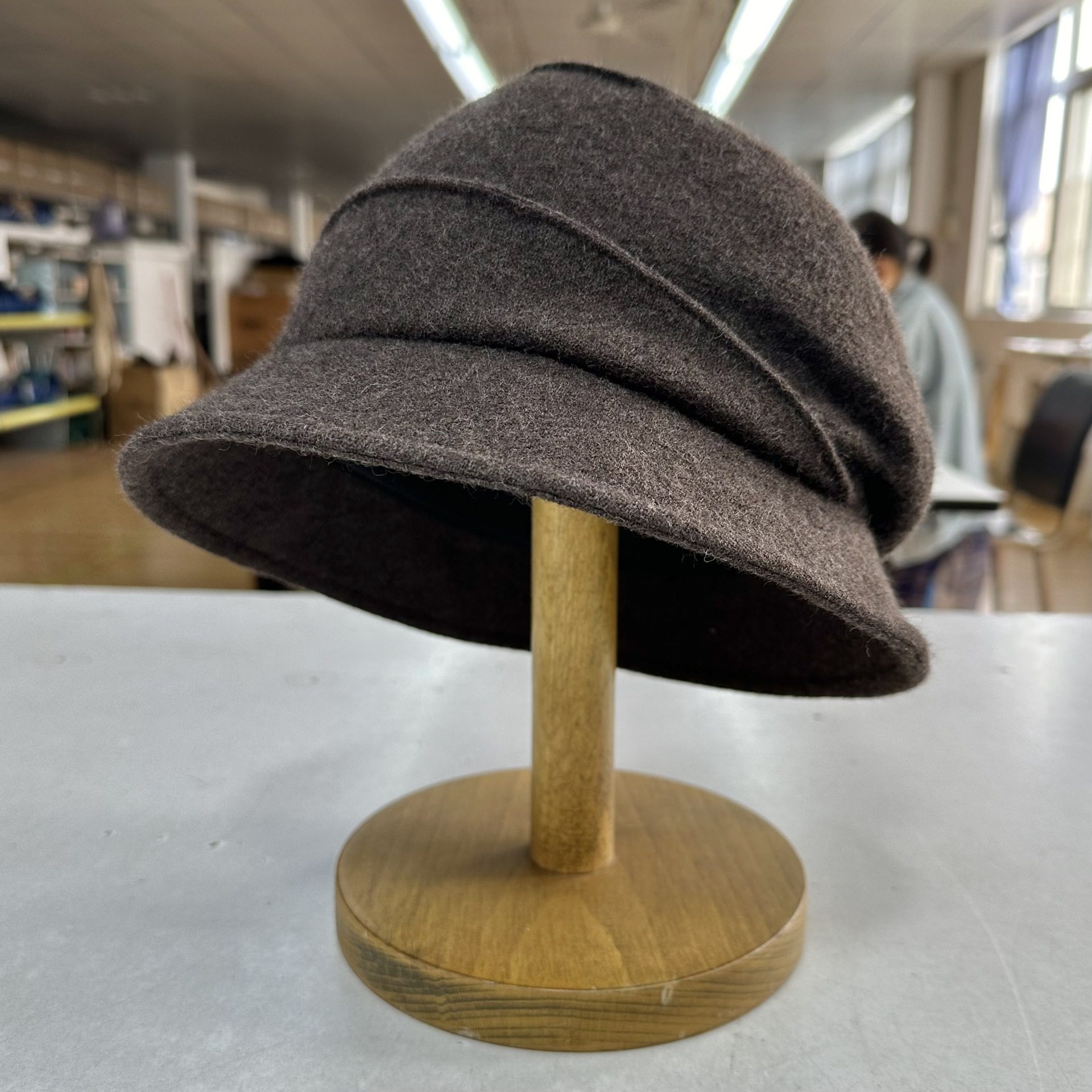 Factory Direct Sales Hat for Women 24 New Winter Casual Wool Warm Ear Protection Spiral Big Head Hat 24Aw-T020-1