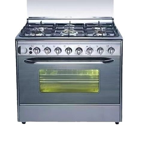Cross-Border Six-Burner Gas Stove with Oven, Upright Integrated Burner, Hot-Selling Export, European and British Standards, Barbecue