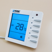 YORK YORK central air conditioning thermostat APC-TMS2000DB DA air conditioning switch three-speed panel LCD