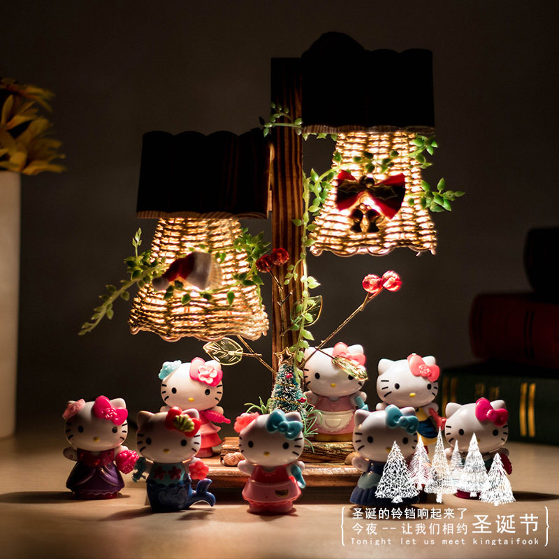 kitty凯蒂猫礼品玩具diy摆件hellokitty公仔模型手办玩偶动漫周边