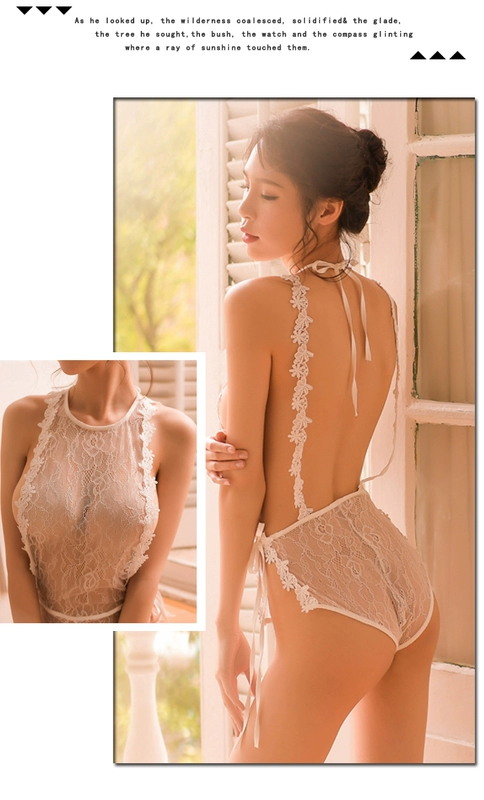 Tạp dề dành cho người lớn Đồ lót phụ nữ Tình yêu Dresser Sexy Sao Ren Trong suốt Tòa án Đặt quần ngắn đồ lót nữ