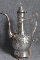 Grape flower pattern handmade pot big iron pot pot body hand holding parts nickel plated high 33cm ZZ 1689