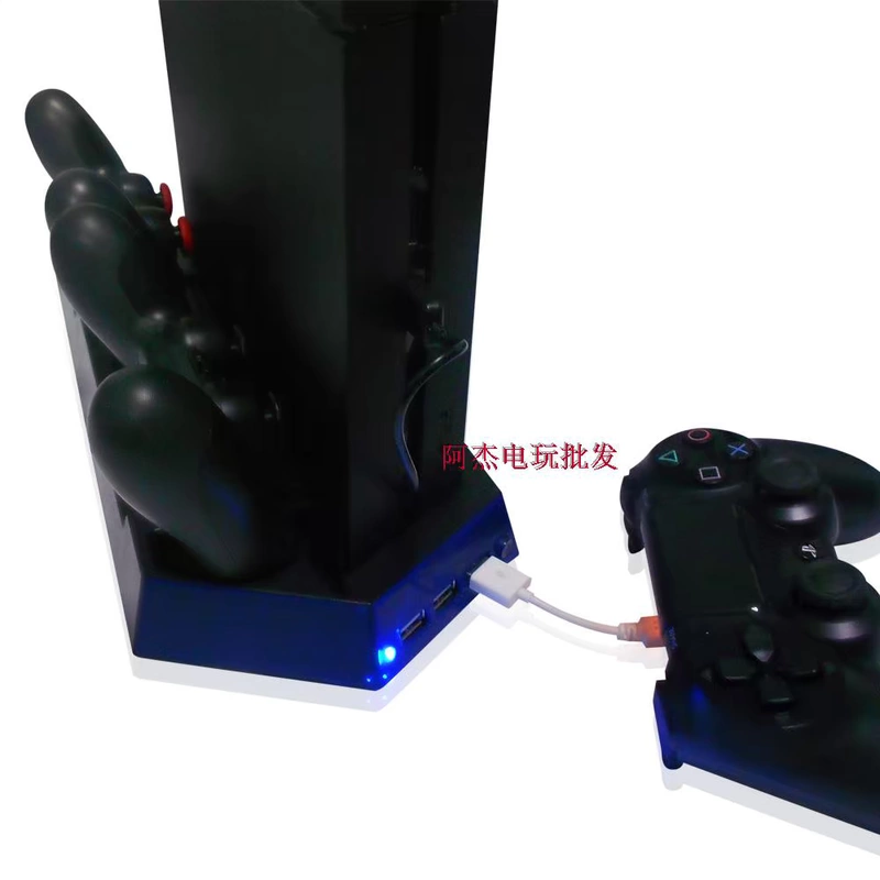 Khung PS4 Bộ tản nhiệt PS4 có tay cầm sạc Quạt làm mát cơ sở máy chủ PS4 khung phụ kiện PS4 - PS kết hợp cáp sạc xiaomi