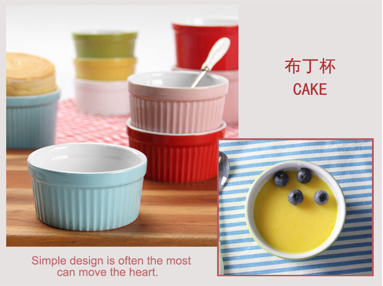 Shu Fulei nướng bát bánh khuôn sữa chua cốc pudding bát mousse cốc gốm nướng lò nướng nhà bát - Tự làm khuôn nướng khay làm bánh