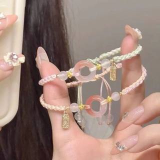 Pink girl taozhiyao color couple peace bracelet joyful hand rope handmade high-value rope braiding hand jewelry