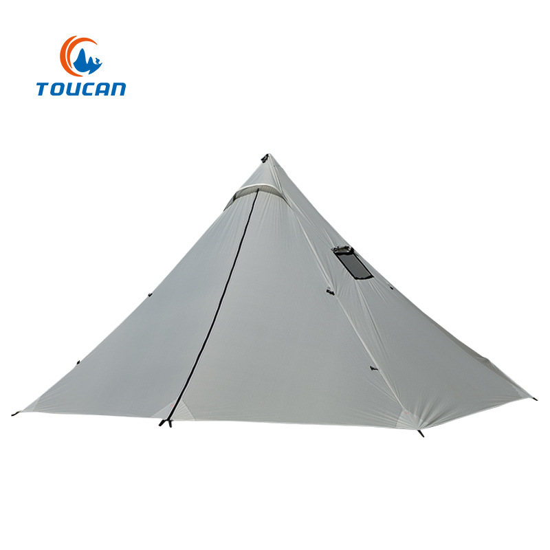 4 people isolation epidemic prevention pyramid ultra-light outdoor camping tent 15D tent camping factory direct sales