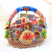 Baby toy gift box set gift gift high-grade net Red Bread Superman appease rattle puzzle toy full moon gift basket