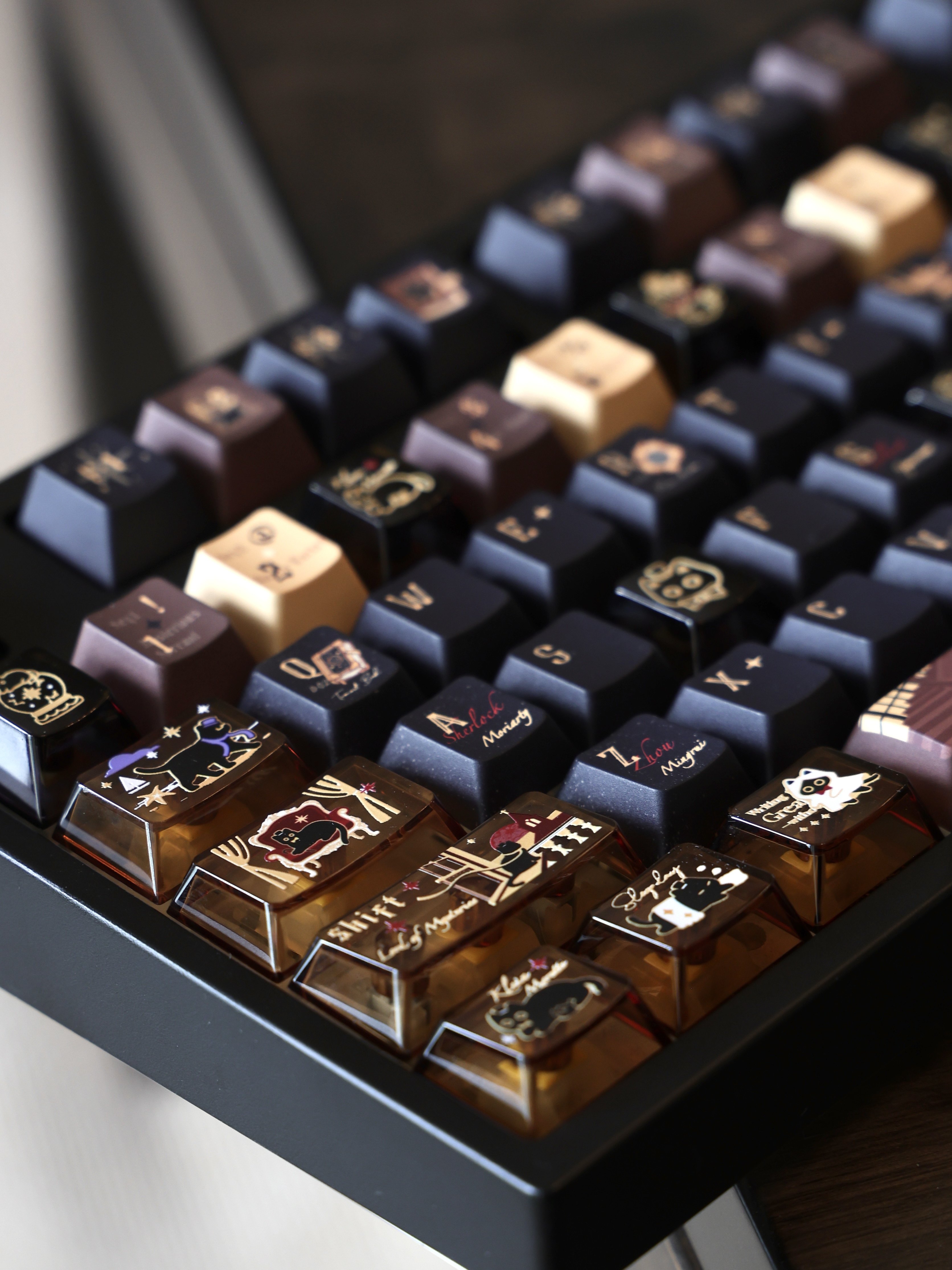 Package note confirming the set includes 26 PC keycaps only